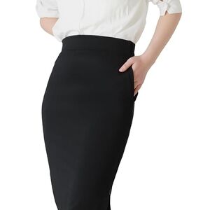 Theory Elegant Black Pencil Skirt